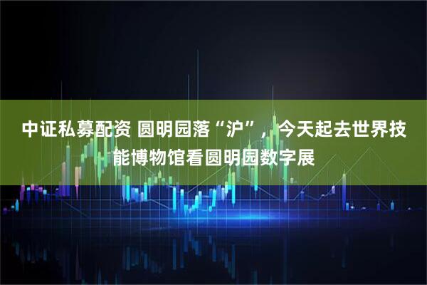 中证私募配资 圆明园落“沪”，今天起去世界技能博物馆看圆明园数字展